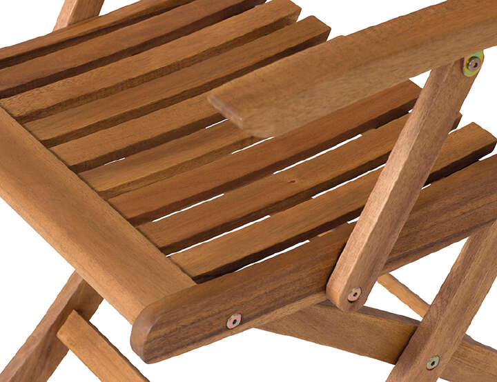 SIENA GARDEN Klappstuhl Paleros mit Armlehne Akazienholz, geölt